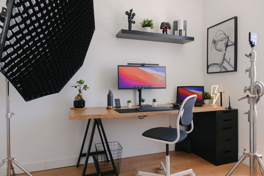Creative desk setup with a notebook and tools, the kind of place a small brand reviews carousels before scheduling